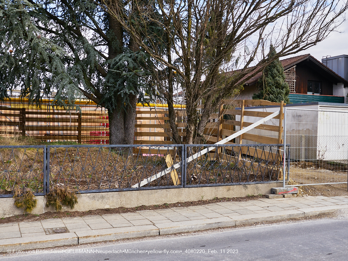 11.02.2023 - Baustelle Niederalmstraße 16 in Neuperlach